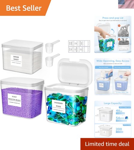 Laundry pods container with - laundry,